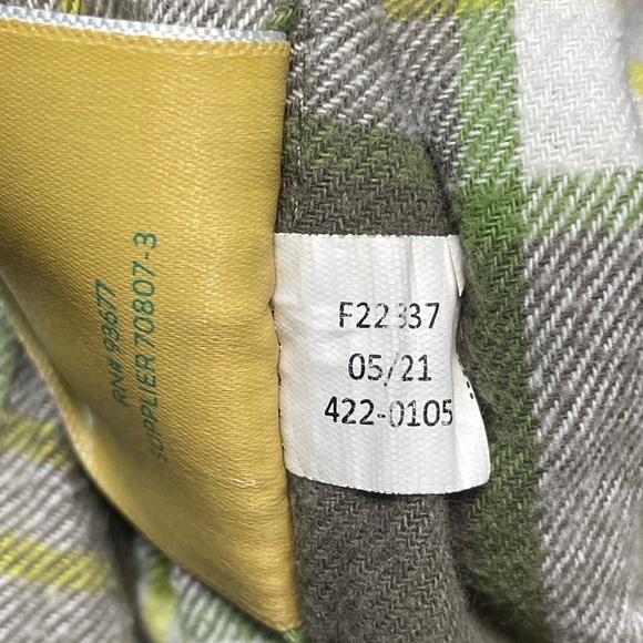 THEREABOUTS BOYS GRAY AND GREEN PLAID SHIRT SIZE S (8) 100% Cotton - Picture 5 of 6